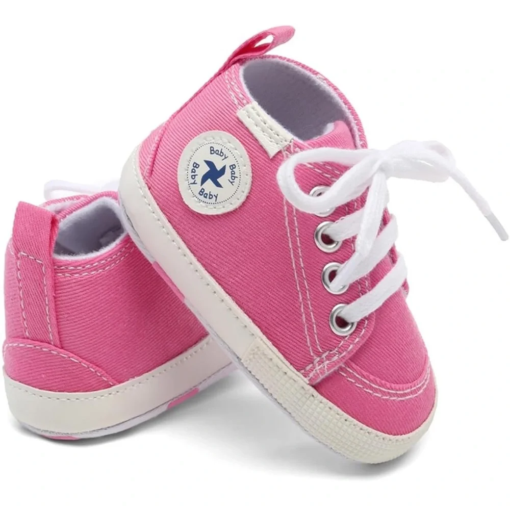 NWT-Star High Top Canvas Baby Shoes, nwt